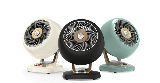 Showcase lineup of VHEAT Vintage White, Gunmetal, and Vornado Green.