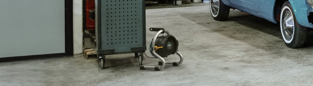 Velocity HD heater in a garage.