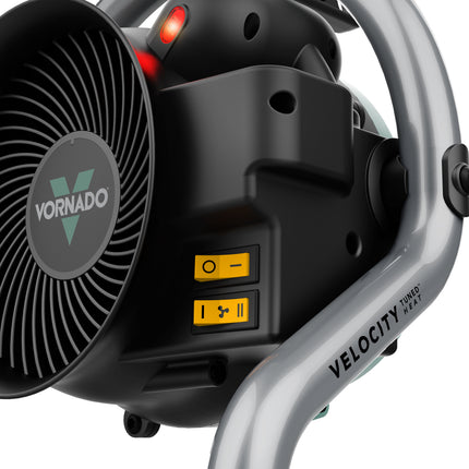 Vornado Velocity heater with control panel on a white background
