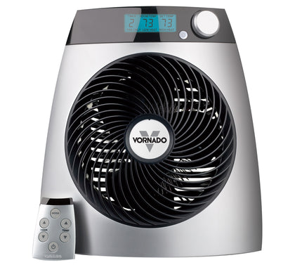 iControl heater with remote on a blank background