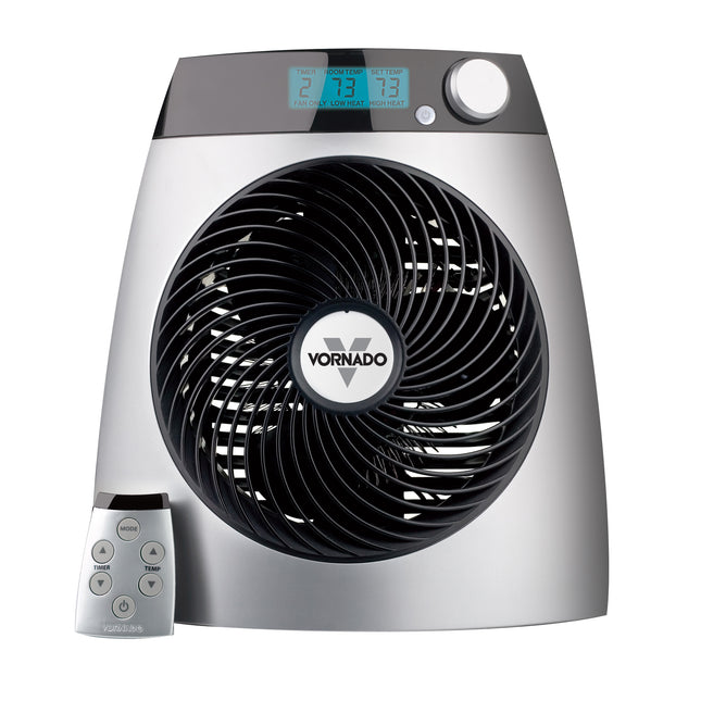 iControl heater with remote on a blank background