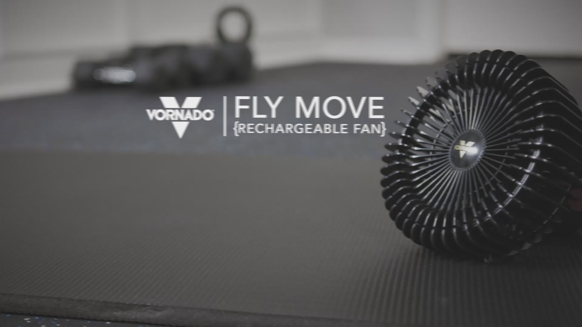 Video for the product features of the Vornado Fly Move rechargeable fan.