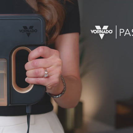 Product Video showing the features of the Vornado Passport handheld steam cleaner.