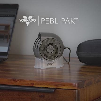 Video showing the product feature for the Vornado PEBL PAK Personal fan