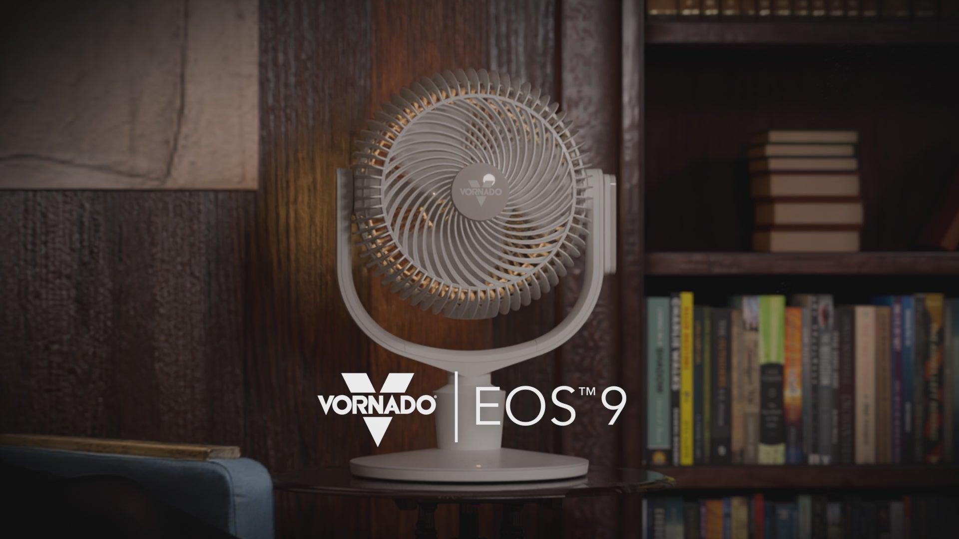 Video showing the product features of the Vornado Eos 9 air circulator.