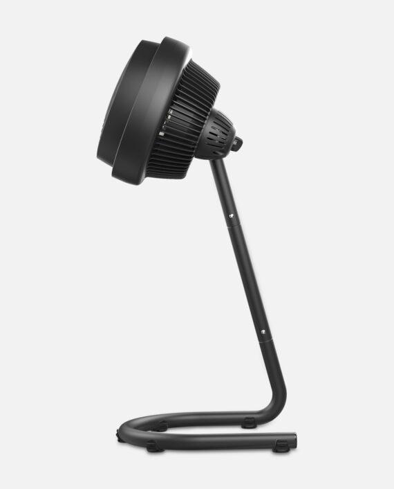 Side view of a Black 783 large stand air circulator