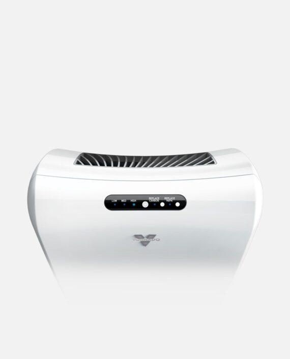 White ac350 air purifier control panel