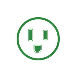 Green EnergySmart Plug icon ADA
