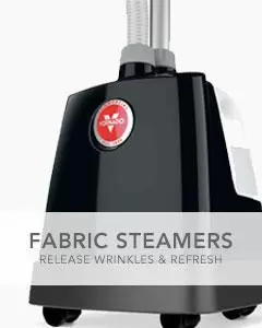 A vornado steamer with text that says Fabric Steamers Release Wrinkles & Refresh