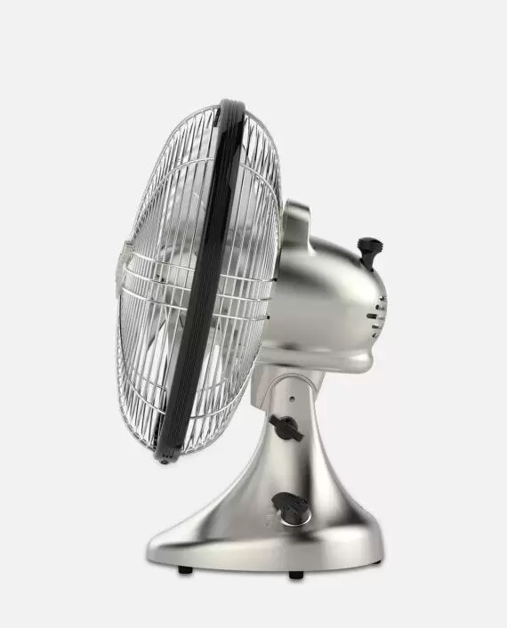 Side view of the Silver Swan Vintage Oscillating fan