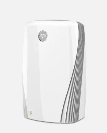 White PCO575DC Energy Smart Air Purifier with Sliverscreen and True HEPA Filtration.