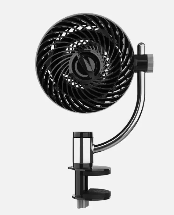 Black Pivot3 Clip compact Air Circulator