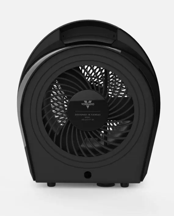 Black Velocity 3R whole room heater Back