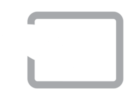 safety cool touch heater icon of a hand touching a rectangle with the V inside, indicating there is a touch safety feature