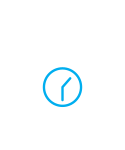 House with blue clock icon