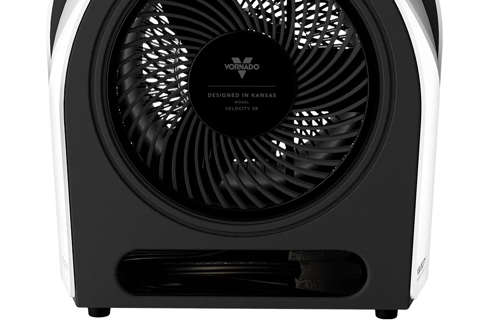 Closeup of the base of a Velocity 5r heater