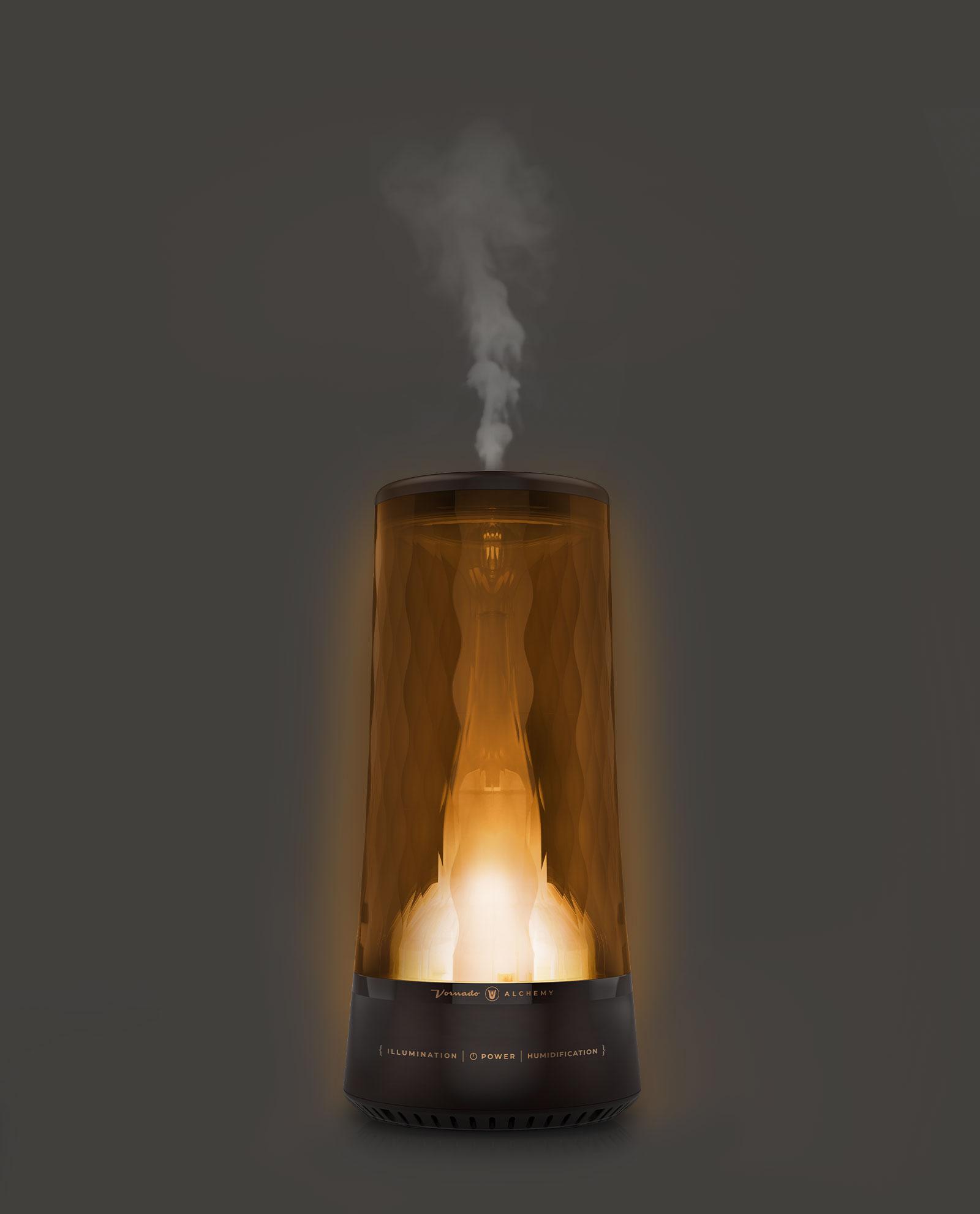 Smoke from Ultrasonic Aroma Diffuser and colorful light on black background.  Color Steam moving in d, Stock Footage