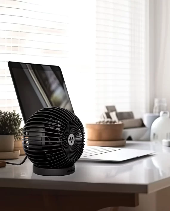 Sphere Web Lifestyle 24 stylish personal desktop fan quiet with detached ring base for tillting rotating