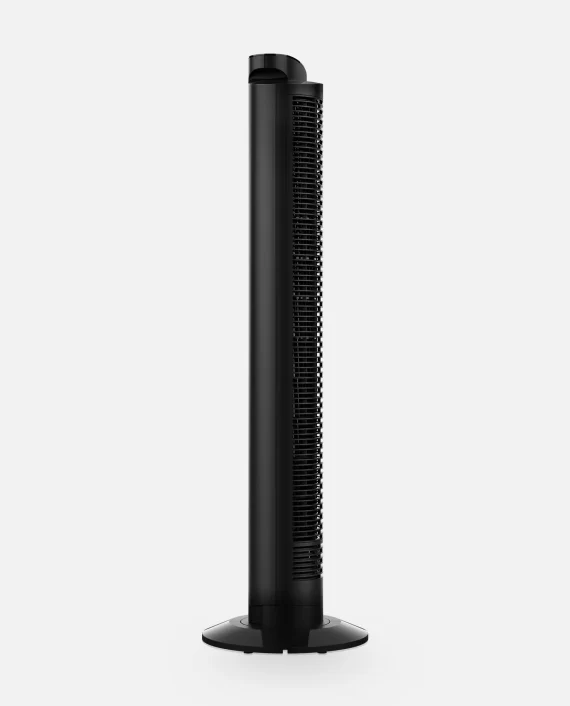 OZI42DC Black Product Back powerful oscillating tower fan DC motor more energy efficient