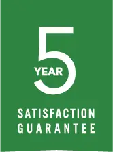 Green 5 Year Satisfaction Guarantee Warranty Energy Smart DC Icon